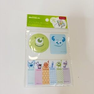 Daiso Bundle - Monsters Inc. Sticky Notes Set & Random